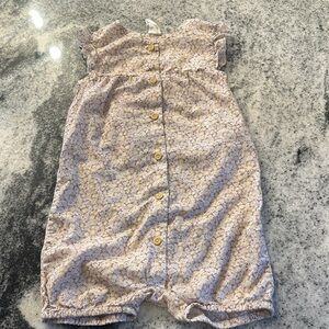 H&M Organic Cotton Floral Sunflower Toddler Romper 4T‎